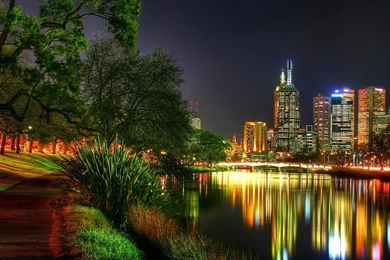 Melbourne At Night The Urban Landscape Photography Desktop ...