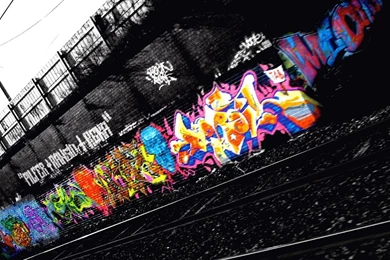 Color In The Black Graffiti Urban Art Wallpapers