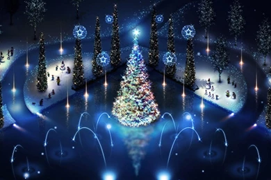 Blue Christmas Tree Galaxy Note 4 Wallpapers.jpg