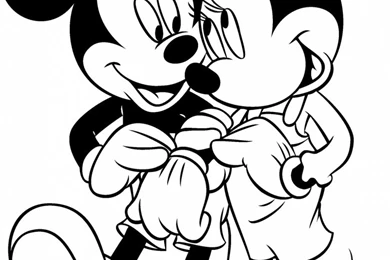 Mickey Mouse Pictures To Color Colouring Pages. Mickey And Minnie ...