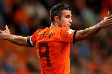 Robin Van Persie In Netherlands Desktop Wallpapers