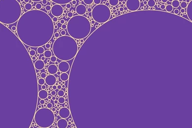 Cream Brulee And Royal Purple Circles Bubbles Sponge Soap Seamless ...