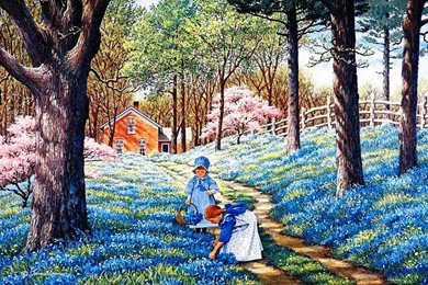 Picking Bluebonnet   (
