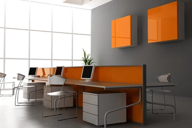 Download Interior Workplace Computer Desk Modern Design Layout HD ...