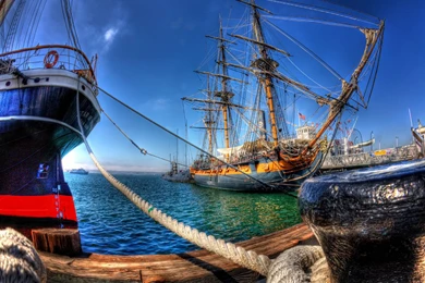 Wallpapers Nature Flag Harbour Lovely Peaceful Port Sailboat ...
