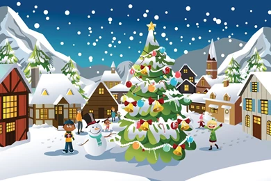 Cartoon Christmas Wallpapers HD, HD Desktop Wallpapers