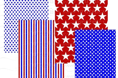 Stars Stripes Backgrounds Red White Blue Stars Digital Backgrounds