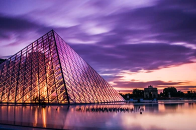 Louvre Wallpaper, Architecture / Modern: Louvre, Paris, France ...