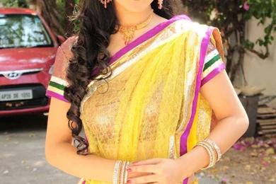 Pooja Bose Half Saree Stills