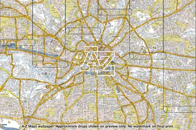 Manchester Street Map Wallpapers :: A Z Maps