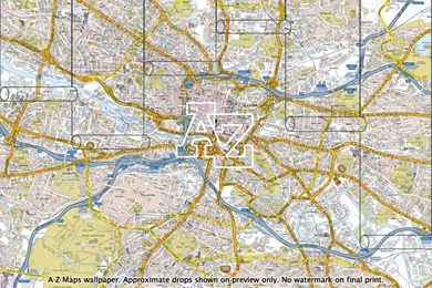 Glasgow Street Map Wallpapers :: A Z Maps