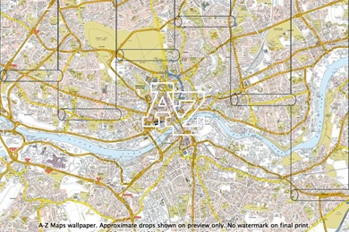 Newcastle Street Map Wallpapers :: A Z Maps