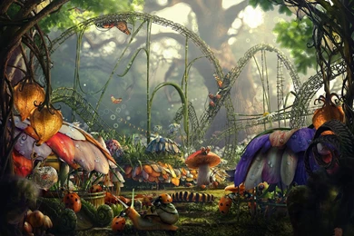 Wallpapers Fairytale Forest Picture Insects City Flowers Dew ...