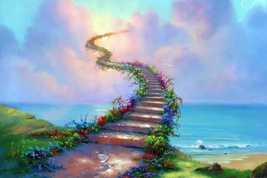 Art Amazing Road To Heaven Wallpapers Download Hd Wallpapers