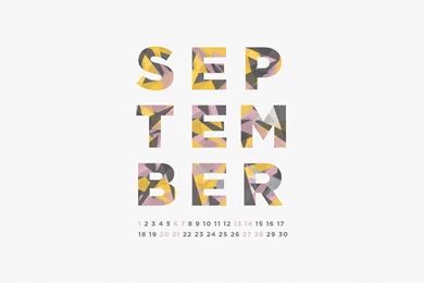 September 2014 Desktop Calendar Wallpapers