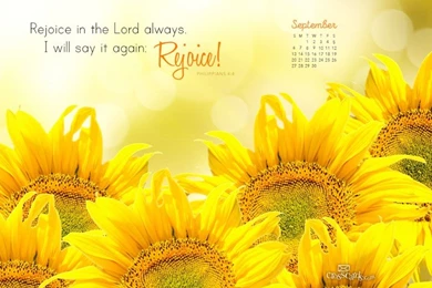September 2015   Philippians 4:4 Desktop Calendar  Free September ...
