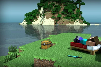 Wallpapers Pixel Art Minecraft Steve Islands Pixels Holidays Cine ...