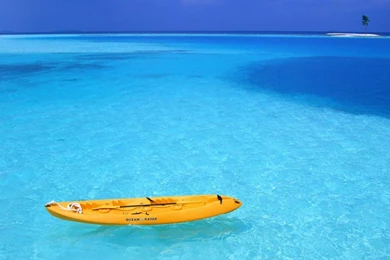 Wallpapers Ocean Boat Island Scenary Hd 2560x1440