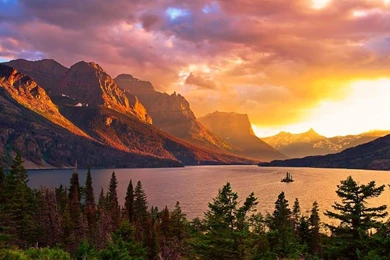 Saint Mary Lake Glacier National Park Wallpapers