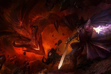 Dragons Warriors Knights Guild Wars Magic Swords Cape Deathwing ...