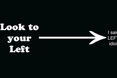 Look Left Funny Image