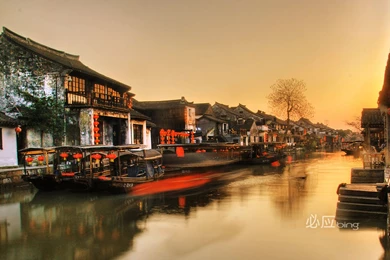 Last Pillow Water People   Wuzhen Scenic Wallpapers 16 － Landscape ...