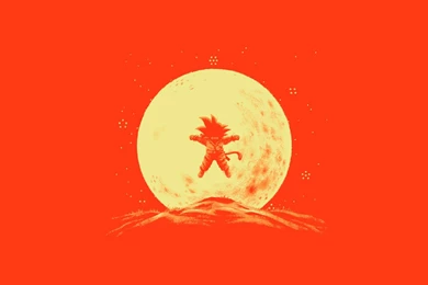 Dragon Ball Z, Moonlight, Moon, Goku, Kid Goku, Saiyan Wallpapers ...