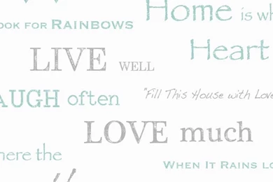 Fine Decor Live Laugh Love Scroll Words Phrases Wallpapers White ...