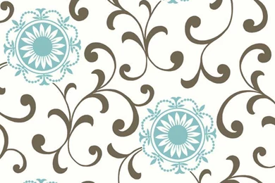 Black Blue AP7459 Medallion Scroll Wallpapers   Interior Home Decor