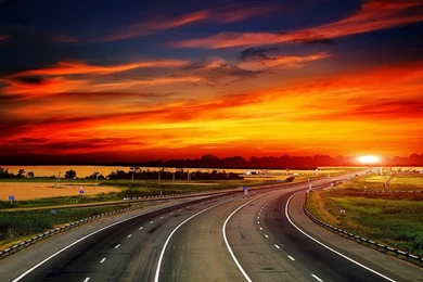 Sunset Highway ~ Mystery Wallpapers