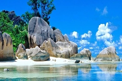 A Beach Paradise iPhone 5 Wallpapers (640x1136)