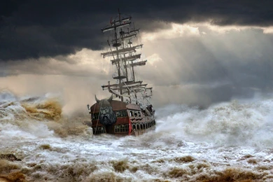 Sailboats Tall Ship Stormy Waters Sailboat Water Full Hd Wallpapers ...
