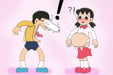 Shizuka Big Belly By BalloonBomb On DeviantArt