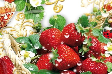 Strawberry Fever HD Desktop Wallpapers : Widescreen : High ...
