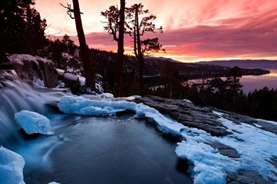 13329 Snowy Mountain Stream 1920x1080 Nature Wallpapers