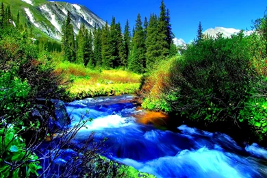 Blue Mountain Stream >> HD Wallpaper, Get It Now!