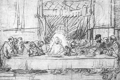 The Last Supper , Rembrandt Wallpapers