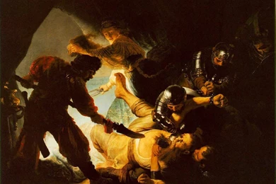 My Free Wallpapers Artistic Wallpapers : Rembrandt The Blinding ...