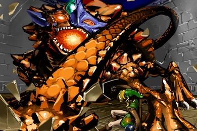 Zelda Link To The Past Boss Battle Artwork