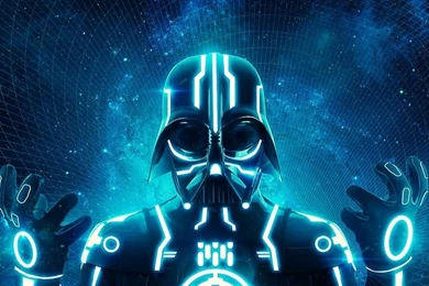 Darth Vader In The Style Of Tron Wallpapers And Images ...