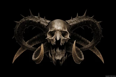 1366x768 The Devil, Skull, Fear, Horror, Horns, Satans Skull ...