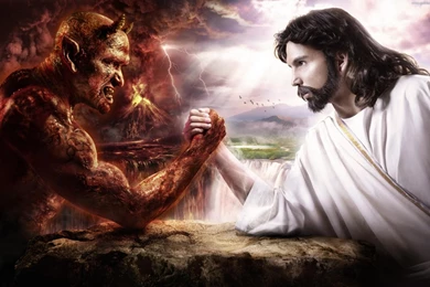 Jesus Christ Vs Satan   Dark Gothic Wallpapers   FREE Gothic ...