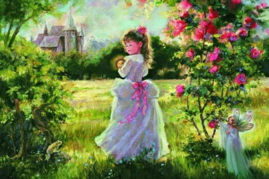 Little Princess Painting HD Desktop Wallpapers : Widescreen : High ...