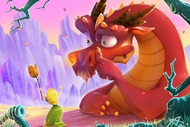 The Little Princess And The Red Dragon Wallpapers