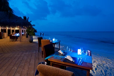 Restaurant With Terrace On The Beach