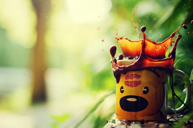 Funny Tea Cup Nice Wallpapers