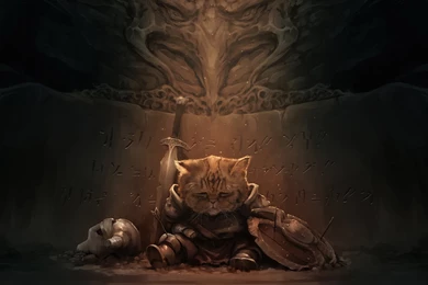 Skyrim Art Cat Sword HD Backgrounds Wallpapers