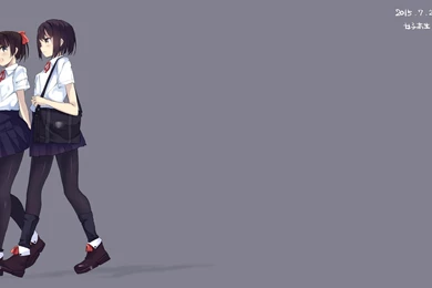 Anime Girls, School Uniform, Pantyhose, Backgrounds Wallpaper,anime ...