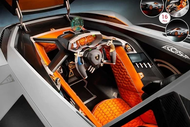2013 Lamborghini Egoista Concept Interior