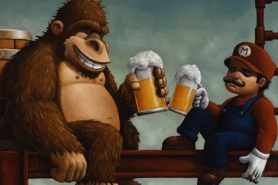 Beer Alcohol Mario Donkey Kong Wallpapers